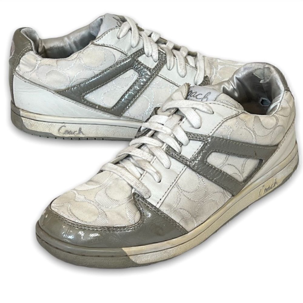 Coach Nova Signature C Silver Sneakers 9M - Picture 12 of 14
